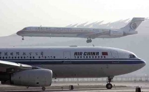 Volar de pie en China?